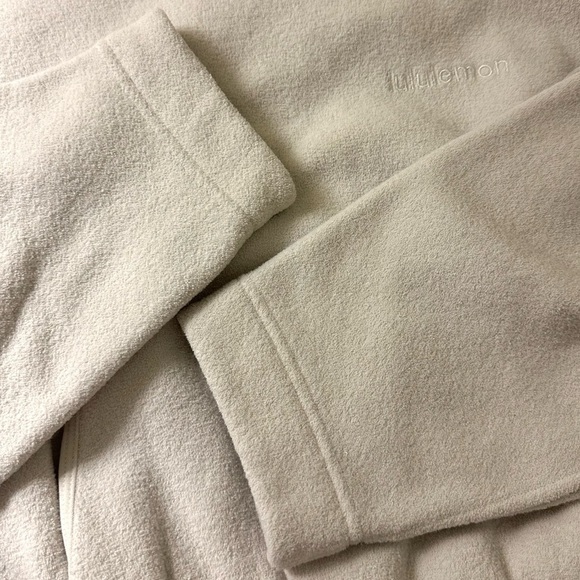 Lululemon Looped Terry Fleece Funnel Neck Bone Size 2 - Picture 7 of 11